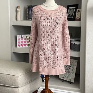 Plus size long sweater